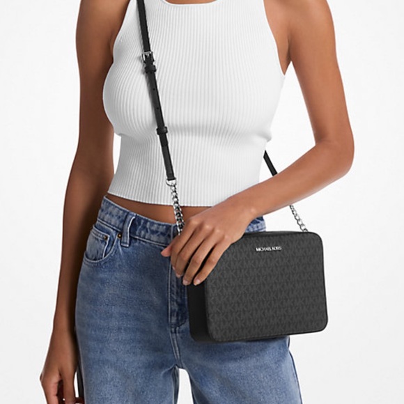 Michael Kors Jet Set Logo Crossbody - Picture 1 of 9